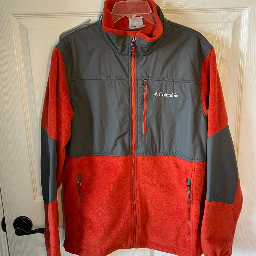 Columbia orange and grey jacket